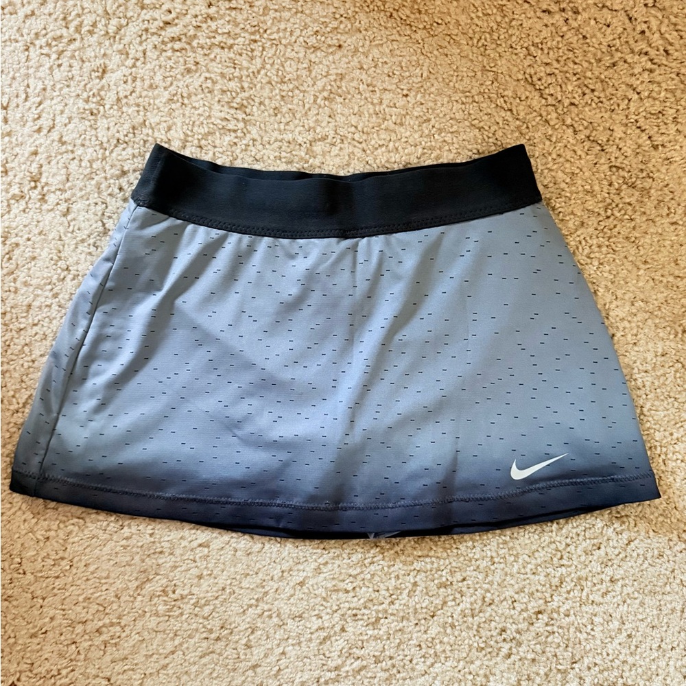 Nike Women's Black and Gray Mini Skirt